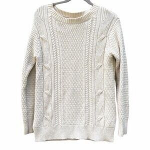 GAP Cream Cable Knit Sweater